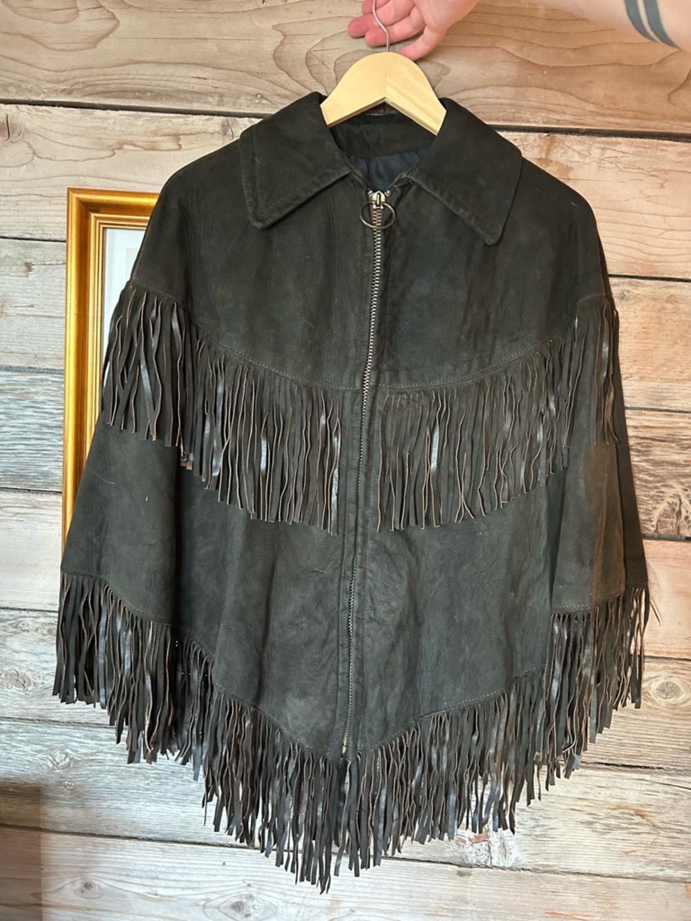Vintage Fringe Poncho